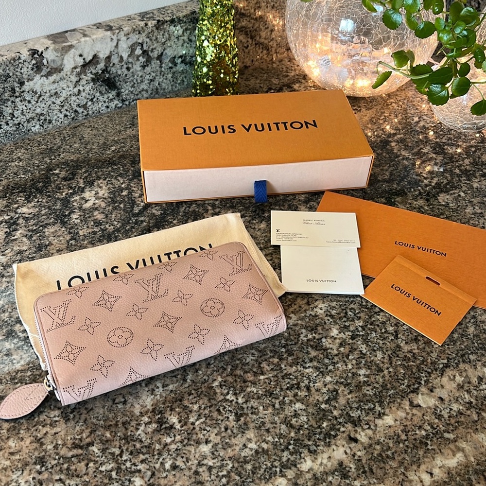 Louis Vuitton Zippy Monogram Perforated Leather Wallet